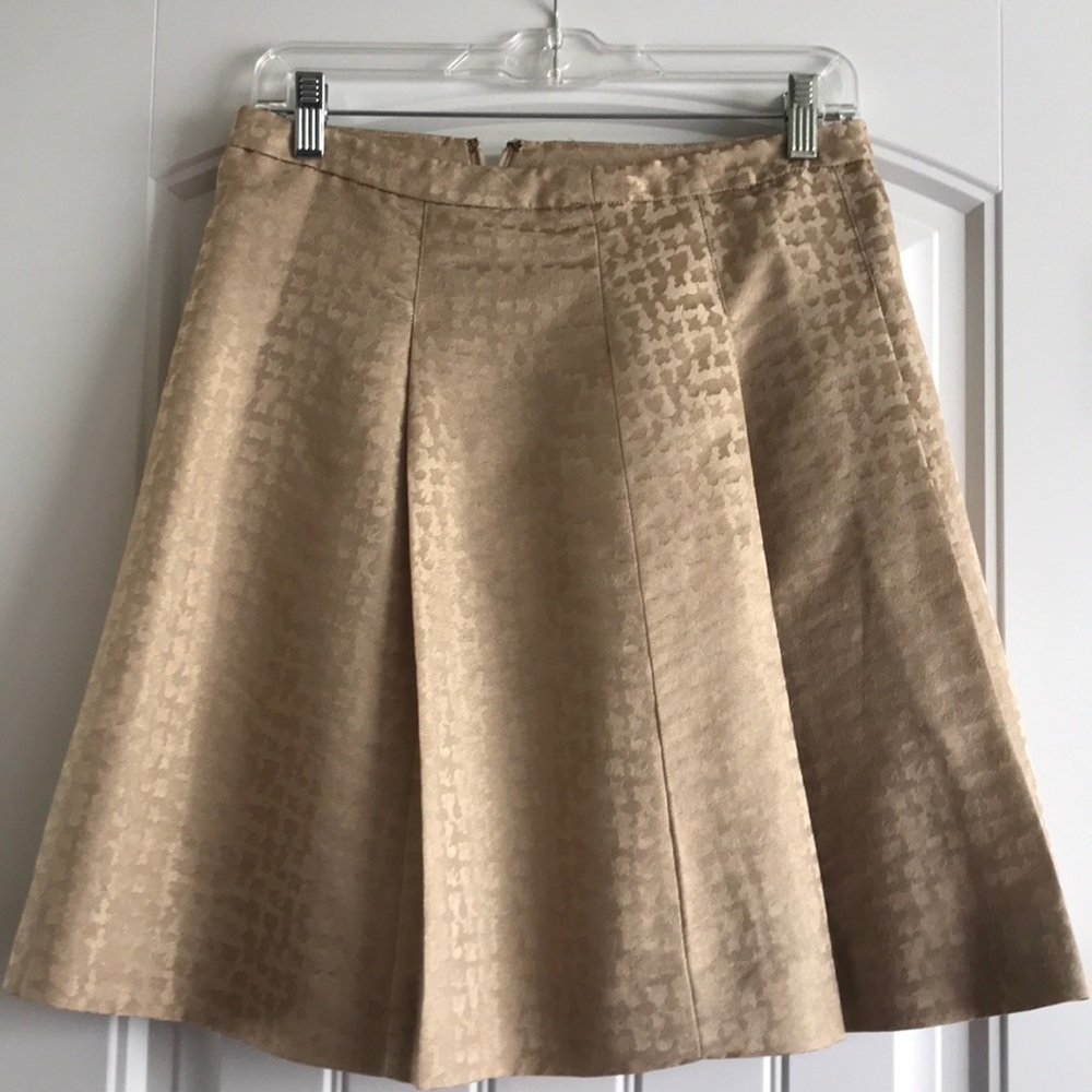 J crew gold skirt